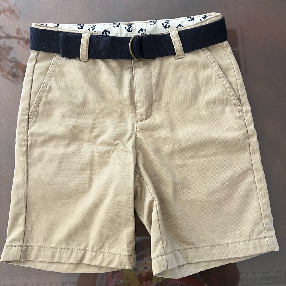 Brand new 100% cotton tan color shorts size 6